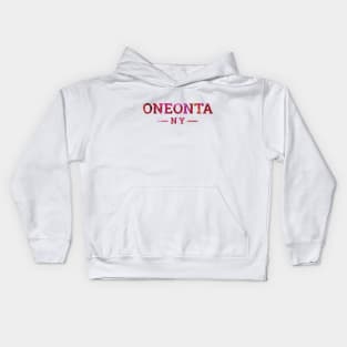 Oneonta, NY Alcohol Ink Kids Hoodie